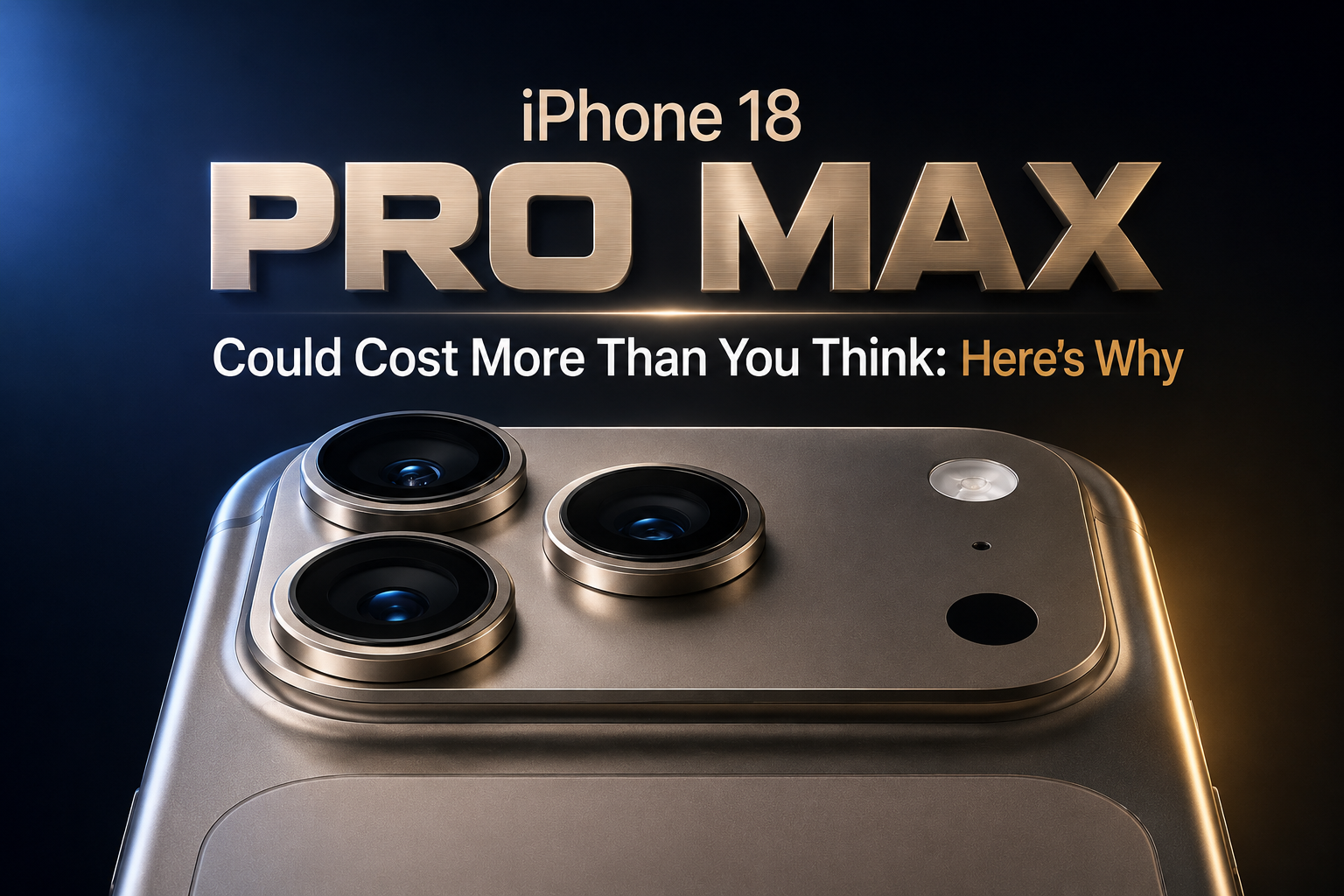 Apple iPhone 18 Pro Max Could Cost More Than You Think: Here's Why